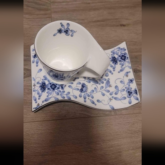 EUC wave coffee/ tea cup with saucer - Picture 2 of 7